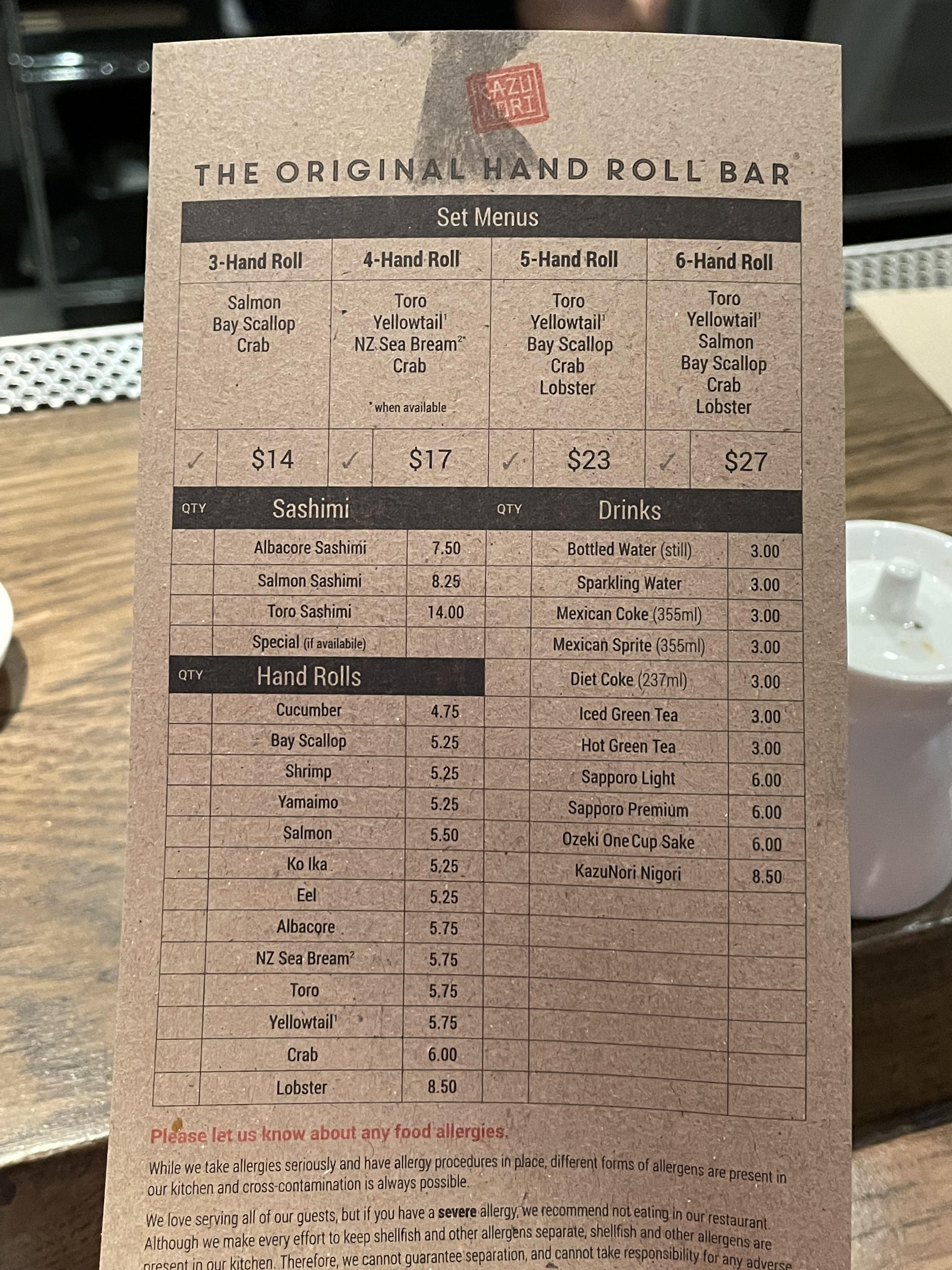 Kit – KazuNori: The Original Hand Roll Bar