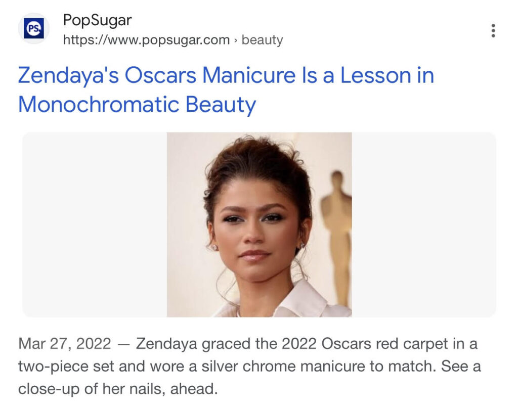 zendaya nails 2022